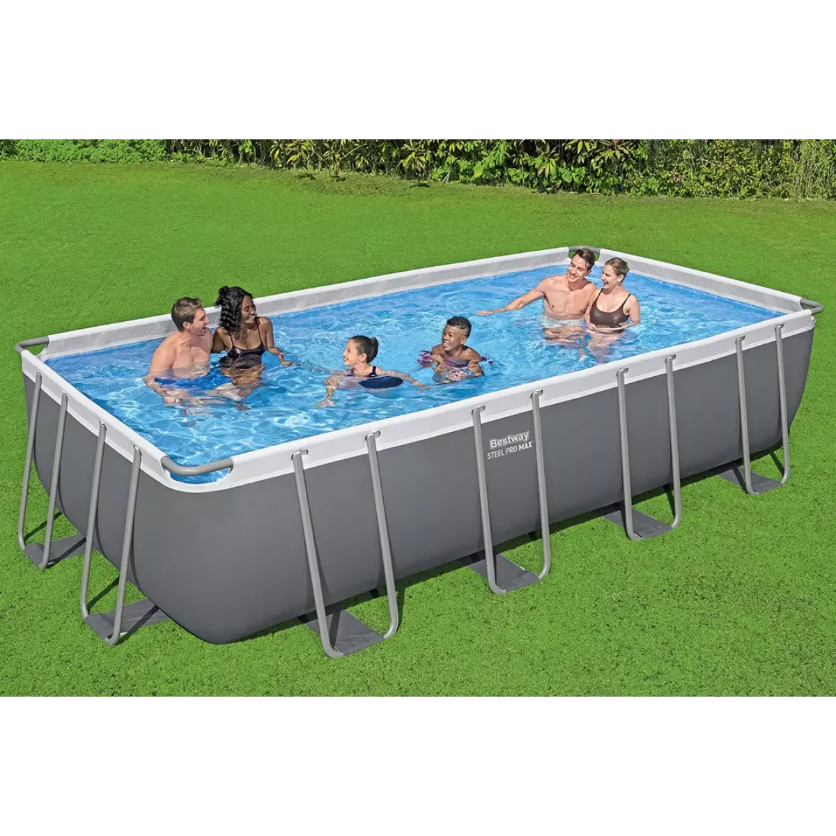 Бассейн каркасный 549x274x122 см с аксессуарами, прямоугольный, BESTWAY 56466 Бассейн каркасный 549x274x122 см с аксессуарами, прямоугольный, BESTWAY 56466