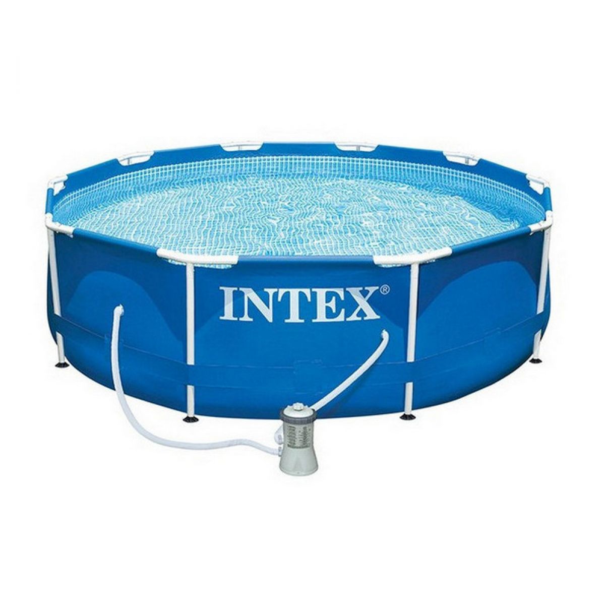 Каркасный бассейн 305×76 см с фильтром-насосом, круглый, 4485 л, Intex 28202NP Каркасный бассейн 305×76 см с фильтром-насосом, круглый, 4485 л, Intex 28202NP