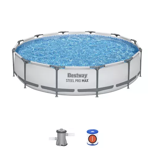 Бассейн каркасный 366x76 см круглый с фильтром-насосом BESTWAY 56416