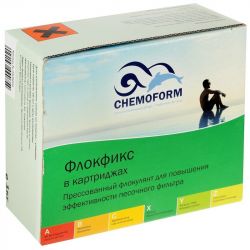 Флокулянт в картриджах 1 кг, для бассейна с песочным фильтром, Chemoform, 908001